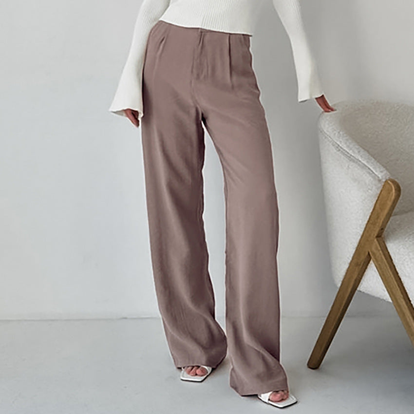 City All-Match Straight Trousers