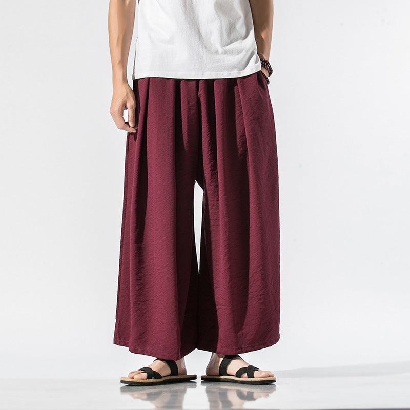 Sunset Stroll Straight Linen Pants