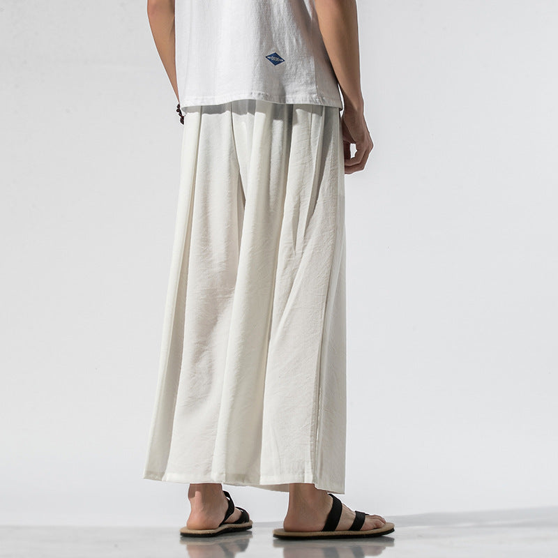 Sunset Stroll Straight Linen Pants