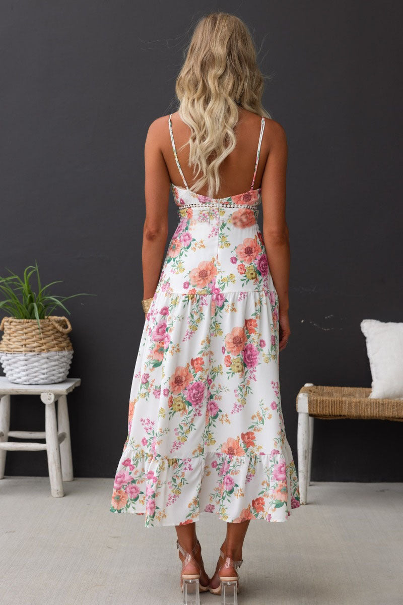 Tropical Whisper Slit Dress