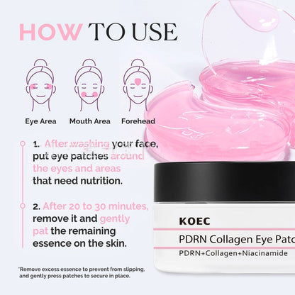 Collagen 60pcs Niacinamide Moisturizing And Nourishing Eye Mask