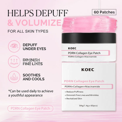 Collagen 60pcs Niacinamide Moisturizing And Nourishing Eye Mask